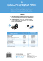 PAPIER A4 DO SUBLIMACJI DO DRUKAREK ATRAMENTOWYCH 100 ark. - obrazek 2