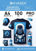 PAPIER A4 DO SUBLIMACJI DO DRUKAREK ATRAMENTOWYCH 100 ark.